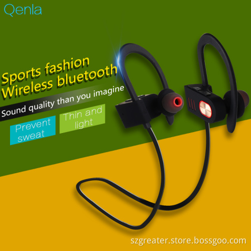 Custom fashion bluetooth music sport earphones, wireless headphone set ear hook